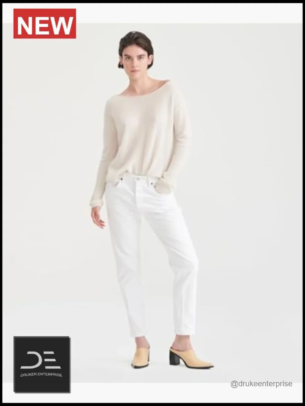 Lightweight Cashmere Boatneck Sweater Pullover